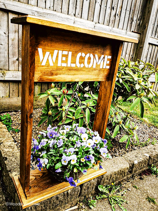 Hanging basket plant stand