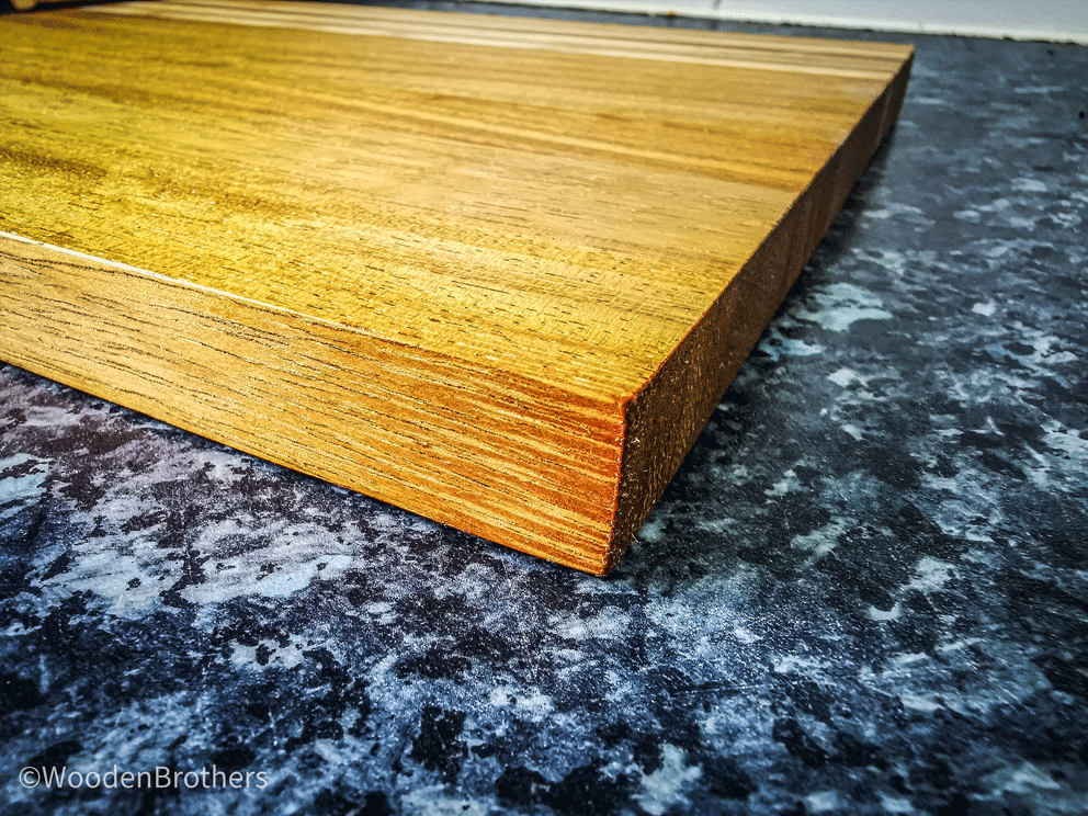 Iroko Ash strips cutting boards